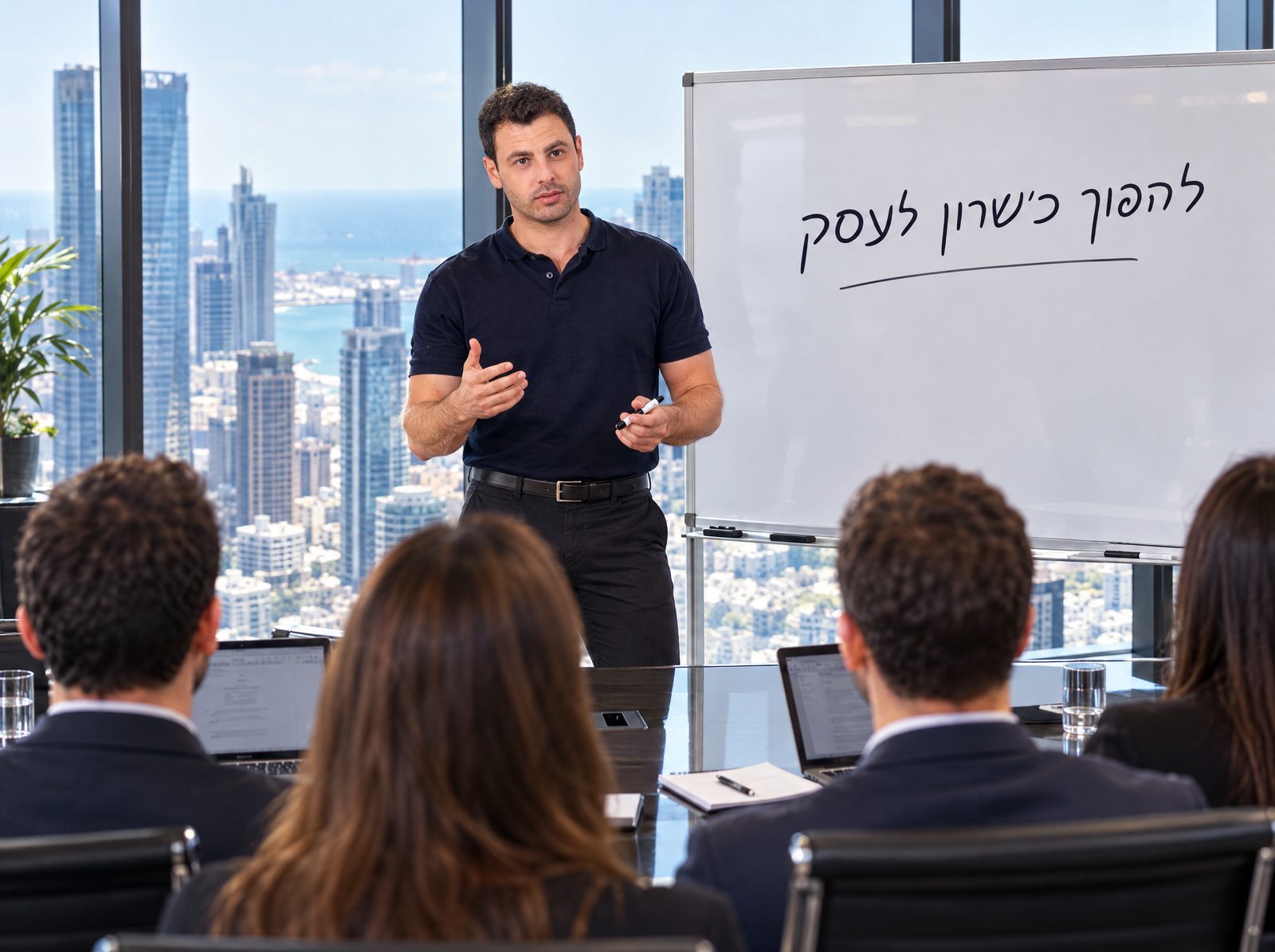 שיעור קבוצתי באקדמיה להפוך כישרון לעסק